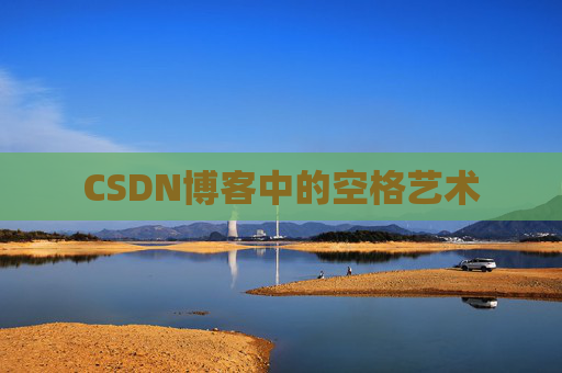 CSDN博客中的空格艺术